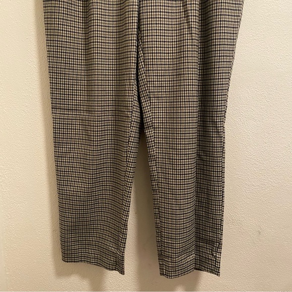 Zara Plaid Straight Leg Trousers Size Large - Picture 3 of 8